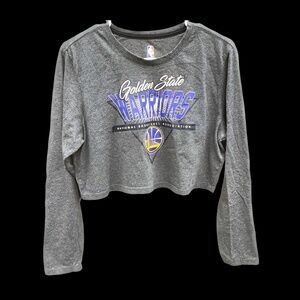 NBA Half Top, Long sleeve, Warriors T-shirt in Size: Medium